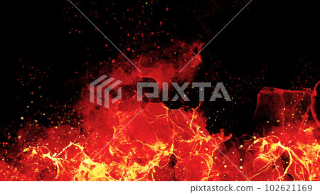Flame-like abstract illustration material Flame-like abstract illustration material 102621169