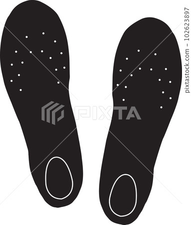orthopedic insoles icon on white background. orthotic arch support sign. flat style. orthopedic insoles icon on white background. orthotic arch support sign. flat style. 102623897