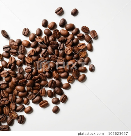 Coffee Beans Isolated on White Background. Ai Generated 102625637