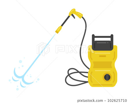 Illustration of water jetted from a high pressure washer Illustration of water jetted from a high pressure washer 102625710