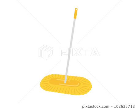 黃色地板拖把的插圖 102625718