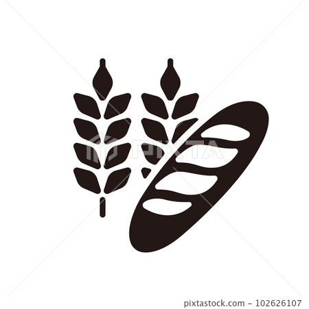 Cereals and carbohydrates (wheat, bread) vector icon illustration Cereals and carbohydrates (wheat, bread) vector icon illustration 102626107