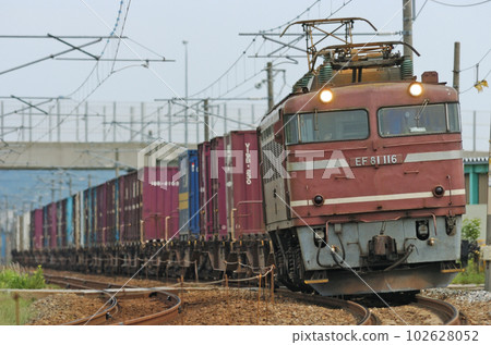 北陸本線高岡~西高岡 JR Freight EF81-116(富山) 北陸本線高岡~西高岡 JR Freight EF81-116(富山) 102628052