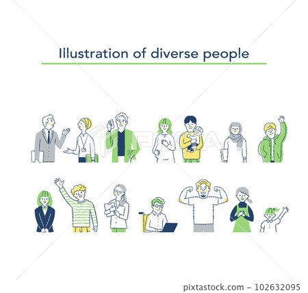 Image of diversity/diversity upper body 102632095