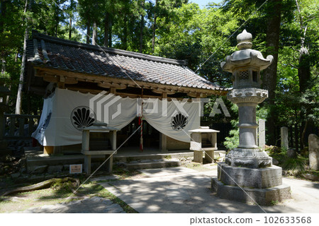The verdant Kurama-dera Temple, Okunoin Maou-do, Sakyo-ku, Kyoto 102633568