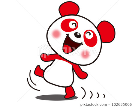 red and white panda 102635006
