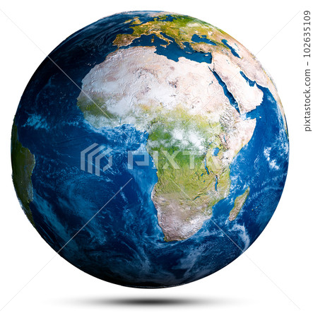 Earth globe world map 102635109