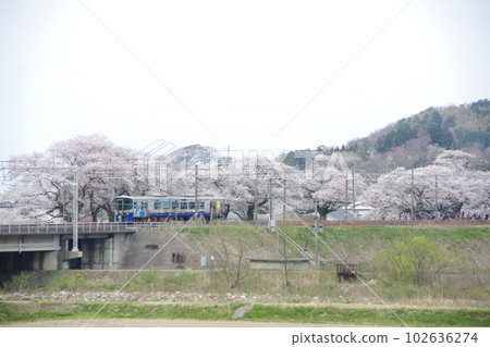 Echigo Tokimeki Railway ET122 Diesel Car Nou no Sakura Echigo Tokimeki Railway ET122 Diesel Car Nou no Sakura 102636274