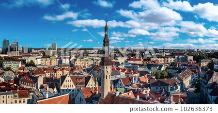 Aerial View of Tallinn 102636373