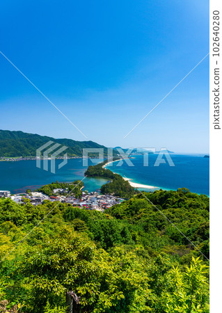 Kyoto's Amanohashidate daytime vertical composition 102640280