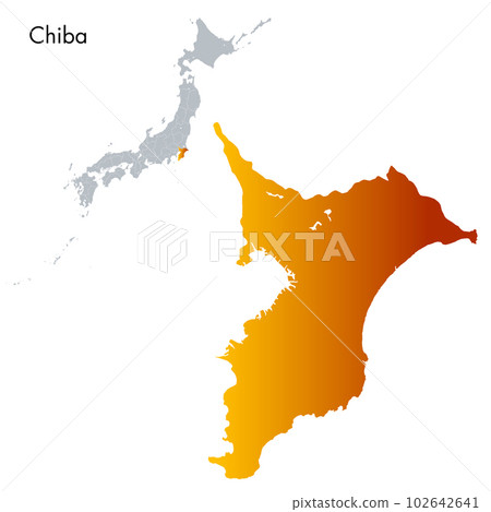 千葉縣和日本列島地圖 千葉縣和日本列島地圖 102642641