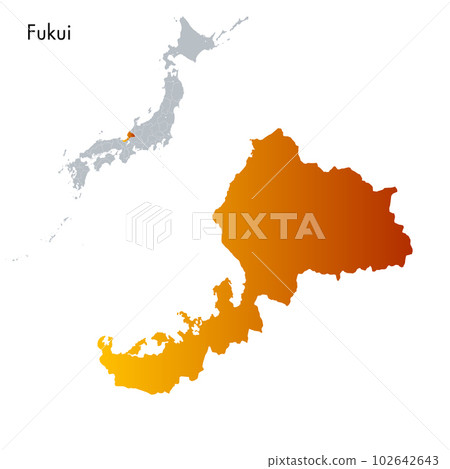 福井縣和日本列島地圖 福井縣和日本列島地圖 102642643