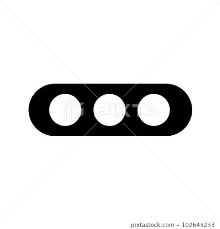 traffic light black and white icon 102645233