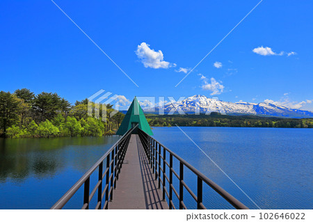 新年大谷池和鳥海山 102646022