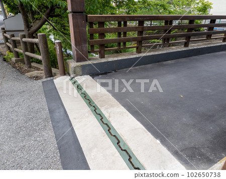 安裝在公路橋樑兩端的膨脹裝置[填充間隙（空間）的裝置，對應於由於溫度變化等引起的橋樑膨脹和收縮的間隙（空間）] 102650738