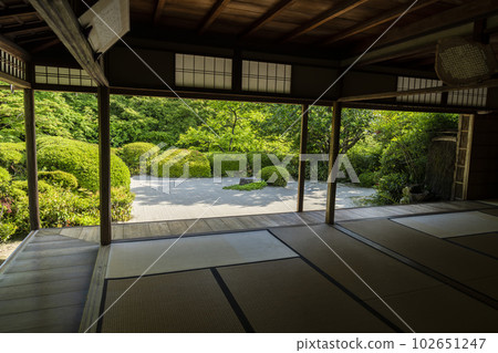 京都府京都市 Shisendo Jozanji Temple 清新綠色花園的風景 102651247