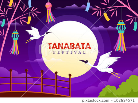 Tanabata Festival Vector Illustration with People Wearing Kimono and Peonies Flowers in National Holiday Flat Cartoon Hand Drawn Templates Tanabata Festival Vector Illustration with People Wearing Kimono and Peonies Flowers in National Holiday Flat Cartoon Hand Drawn Templates 102654571
