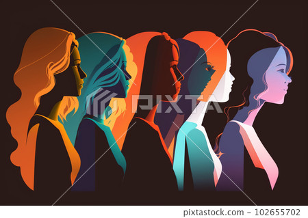 Diversity local and regional culture people. Concept of racial equality. 102655702