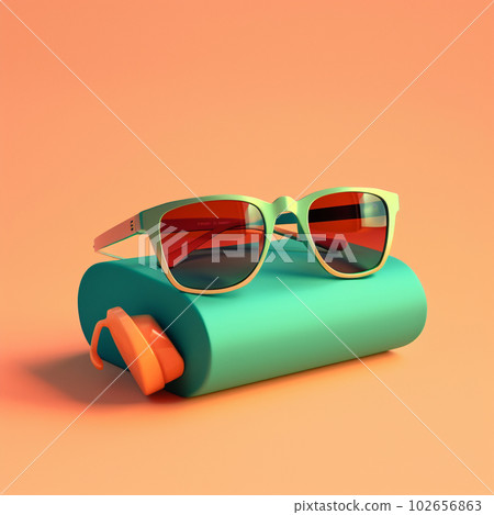 High fashion of excited cheerful happy young woman wearing glamour outfit sunglasses  summer hat posing on copy space isolated pastel color background. Design  and advertising concept. 8061612 Stock Photo at Vecteezy