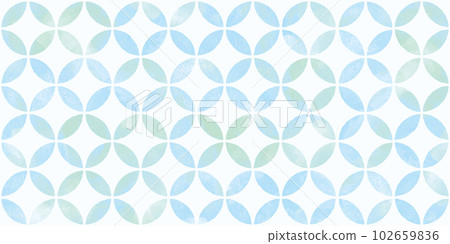 Watercolor Japanese style pattern background material 102659836
