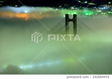 從繆斯公園看秩父盆地雲海 102664454