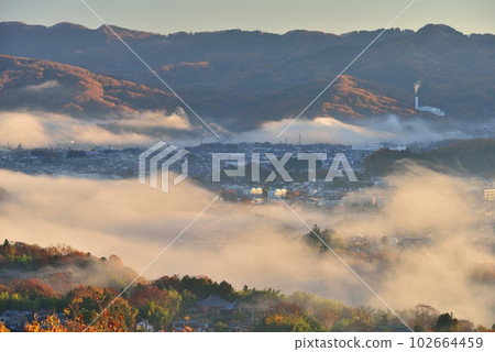 Chichibu Basin Sea of Clouds from Muse Park Chichibu Basin Sea of Clouds from Muse Park 102664459