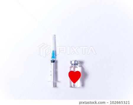 Valentine day and Vaccination concept Valentine day and Vaccination concept 102665321