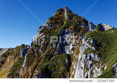 從淨土六越看到的中央阿爾卑斯山和法鑑山的秋色 從淨土六越看到的中央阿爾卑斯山和法鑑山的秋色 102667380