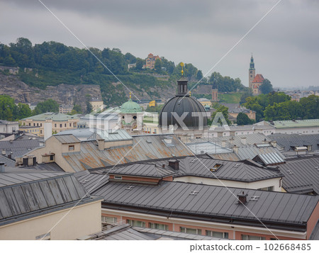 Salzburg Austria inner city with churches Salzburg Austria inner city with churches 102668485