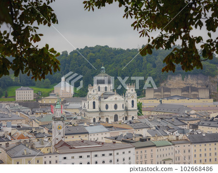 Salzburg Austria inner city with churches Salzburg Austria inner city with churches 102668486