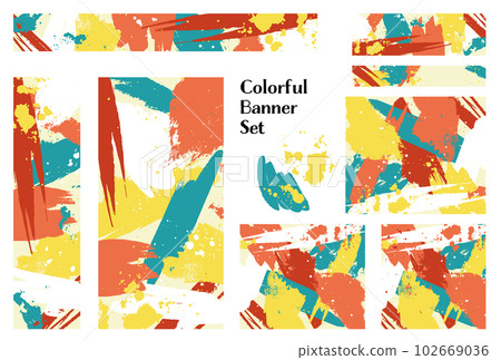 Banner set_abstract 102669036