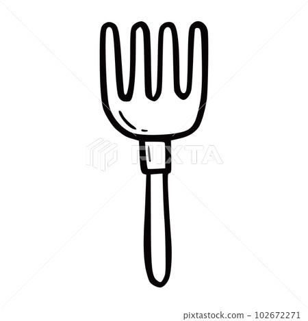 Hand drawn garden tool element Hand drawn garden tool element 102672271