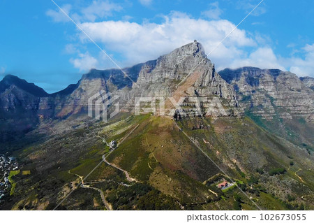 It is a beautiful landscape of Cape Town, a famous tourist attraction in South Africa. It is a beautiful landscape of Cape Town, a famous tourist attraction in South Africa. 102673055