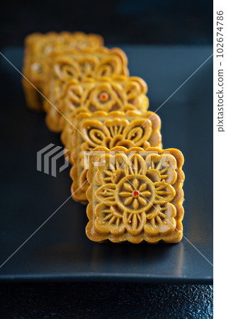 Traditional Chinese mooncakes Traditional Chinese mooncakes 102674786