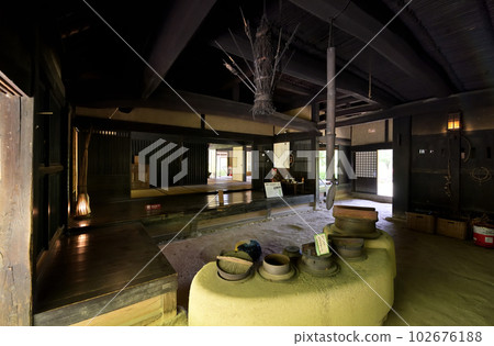Inside the Former Iwamoto Residence Yamato Folk Park (Yamatokoriyama City, Nara Prefecture) Inside the Former Iwamoto Residence Yamato Folk Park (Yamatokoriyama City, Nara Prefecture) 102676188