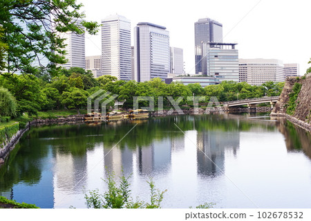 春天的大阪城風光 春天的大阪城風光 102678532