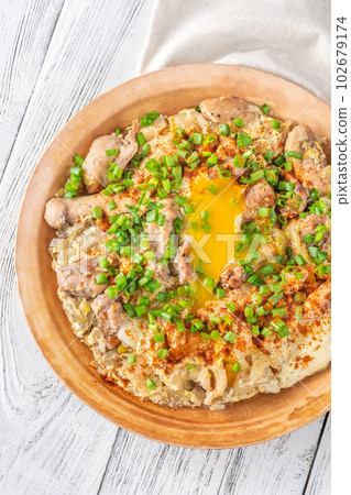 Portion of Oyakodon Portion of Oyakodon 102679174