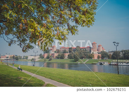 The Wawel royal Castle in Krakow, Poland 102679231