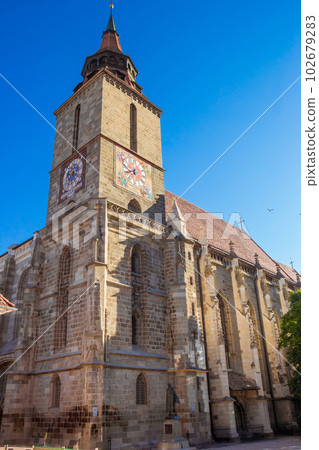 black church in Brasov at summertime. Transylvania, Romania black church in Brasov at summertime. Transylvania, Romania 102679283