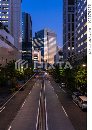 《東京》港區芝東京商業區夜景 102679976