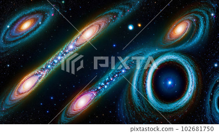 人工智能生成的圖像 [宇宙] 恆星、星系和空間的圖像 102681750