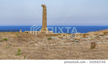 Capo Colonna, Temple of Hera Lacinia near Crotone, Calabria, Italy 102682548