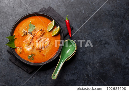 Thai Tom Yum Soup Thai Tom Yum Soup 102685608