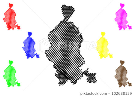 Varese province (Italy, Italian Republic, Lombardy region) map vector illustration, scribble sketch Province of Varese map Varese province (Italy, Italian Republic, Lombardy region) map vector illustration, scribble sketch Province of Varese map 102688139