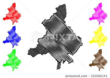 Verbano-Cusio-Ossola province (Italy, Italian Republic, Piedmont region) map vector illustration, scribble sketch Province of Verbano Cusio Ossola map Verbano-Cusio-Ossola province (Italy, Italian Republic, Piedmont region) map vector illustration, scribble sketch Province of Verbano Cusio Ossola map 102688141
