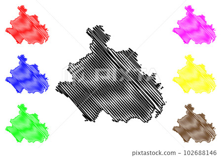 Viterbo province (Italy, Italian Republic, Lazio region) map vector illustration, scribble sketch Province of Viterbo map Viterbo province (Italy, Italian Republic, Lazio region) map vector illustration, scribble sketch Province of Viterbo map 102688146