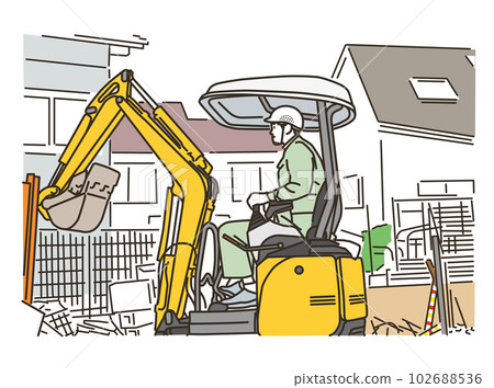 工人在施工現場開會 102688536