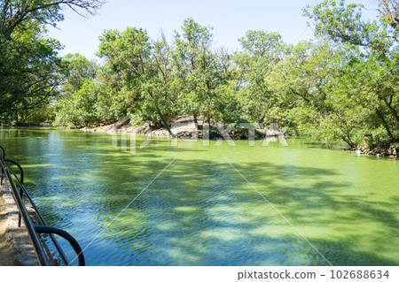 Lake for migratory birds in the biosphere reserve, sanctuary, Askania Nova 102688634