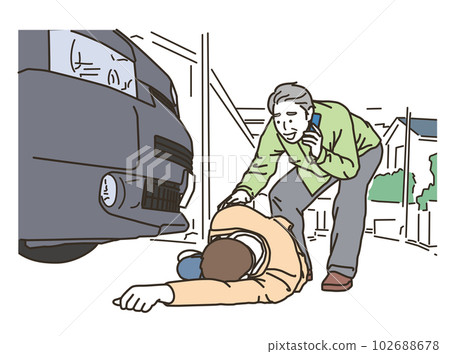 中年男子開車出事故 102688678