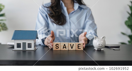 Saving money and planning for finances Family Spending Savings 102691952